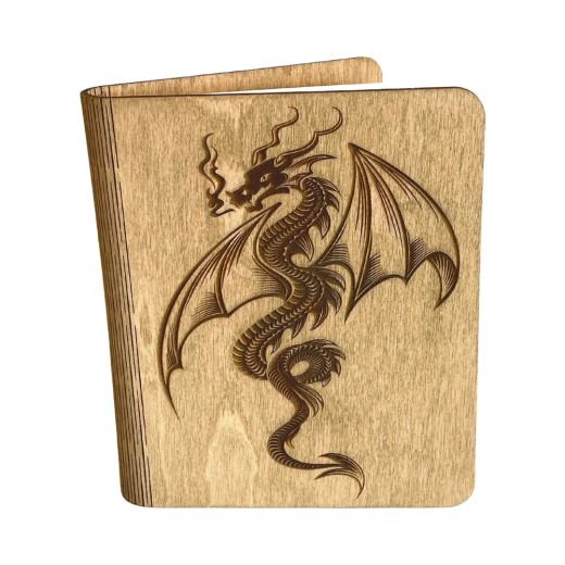 Dragon Wooden Notebook (100 sheets)