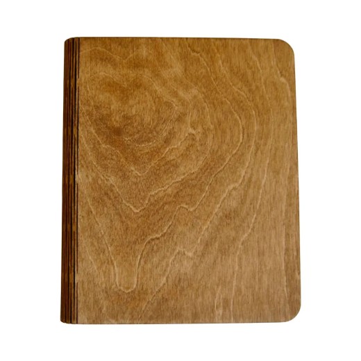 Taccuino in Legno Vuoto (100 fogli)