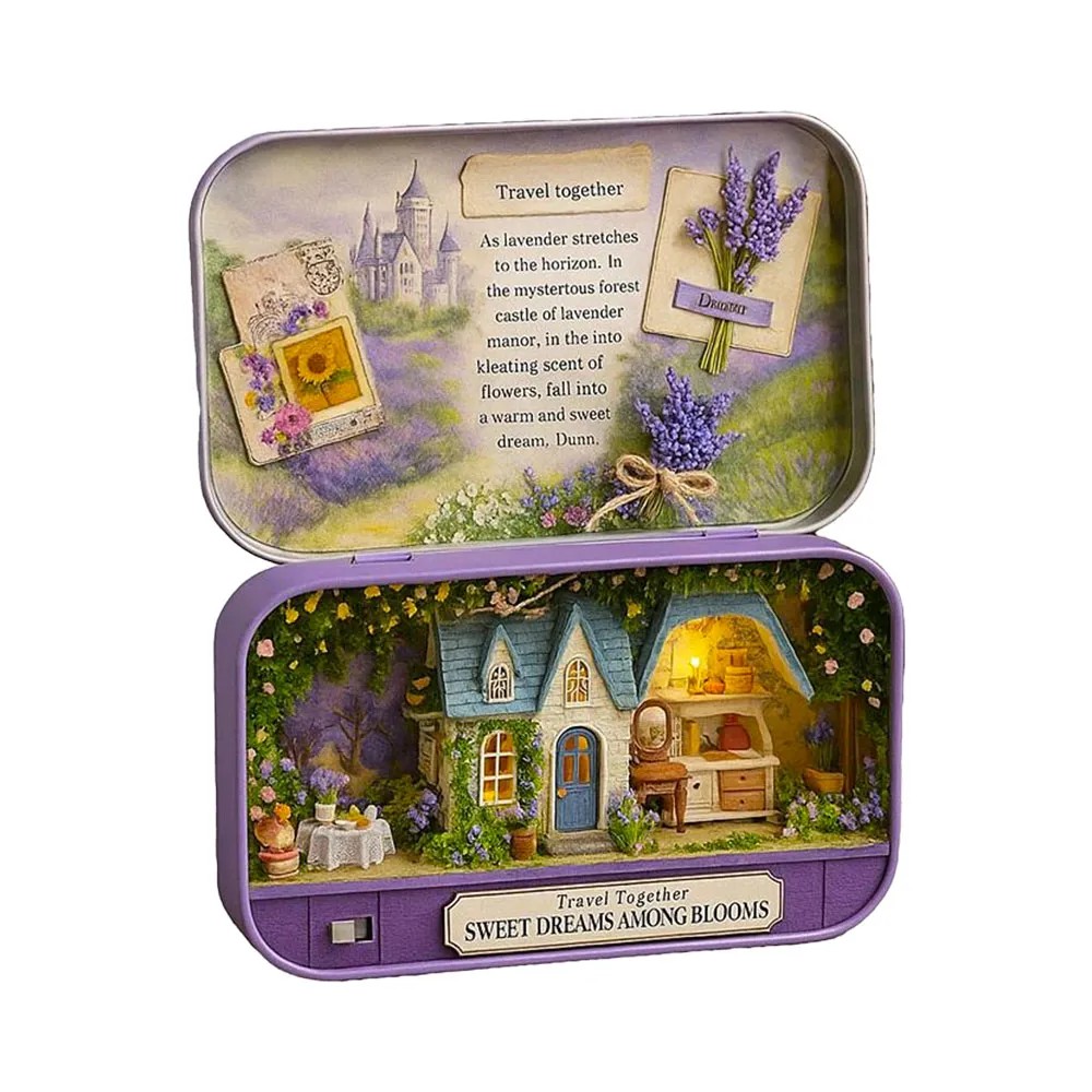 Booknook: Lavendel-Box (Anfänger Bastelset)