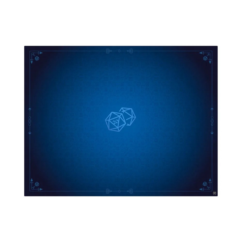 Tapis de Jeu Néoprène - D20 Bleu Saphir (90x70cm)