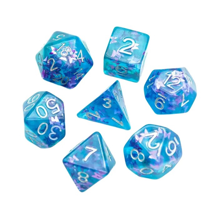 7er-Set Harzwürfel: Frühlings-Inlay