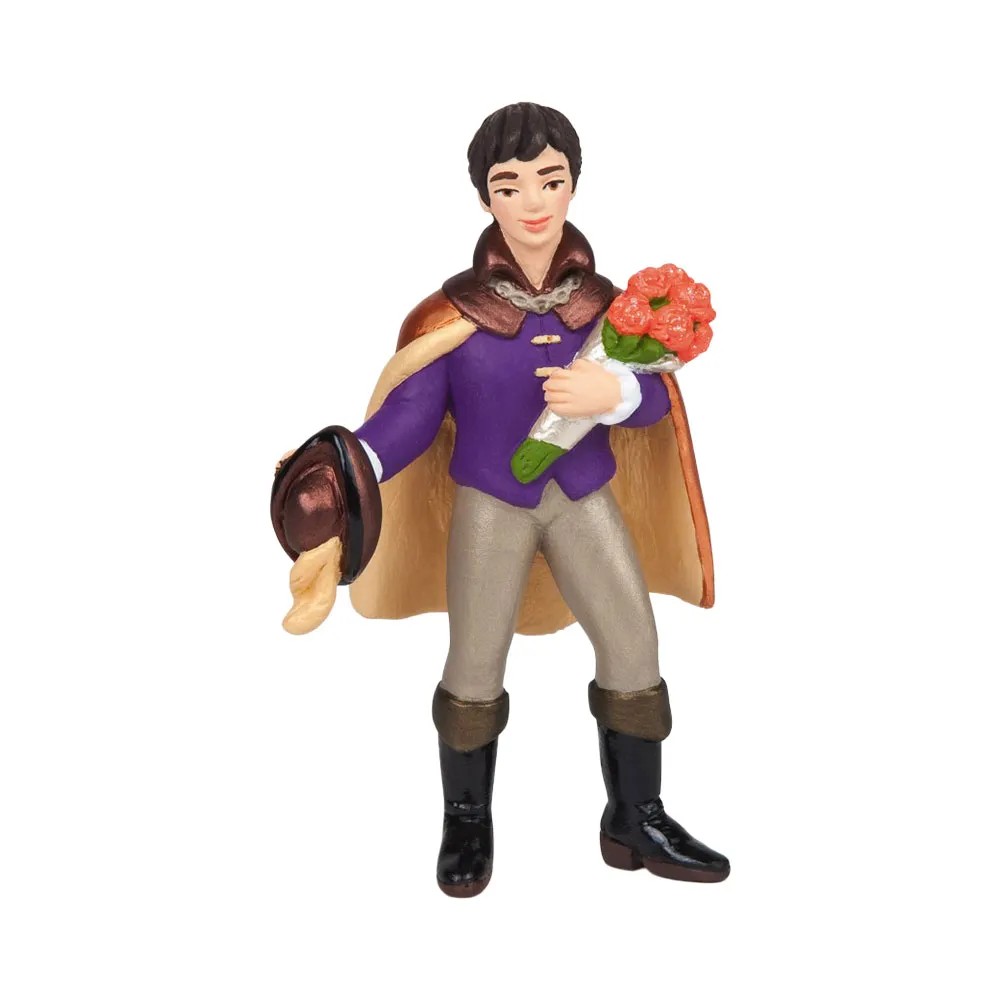 Prinz mit Blumenstrauß Spielfigur