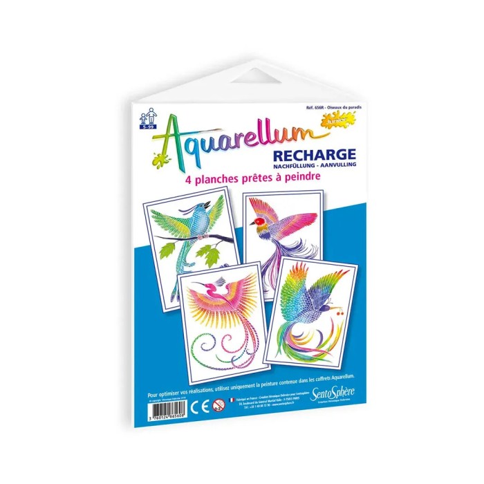 Aquarellum Junior Nachfüllpackung: Paradiesvögel