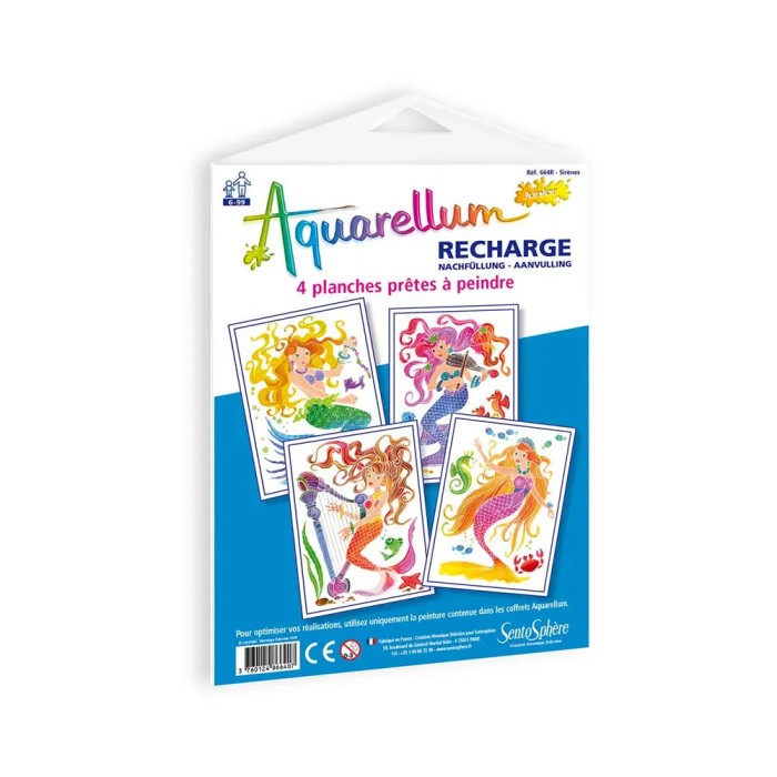 Aquarellum Junior Nachfüllpackung: Meerjungfrauen