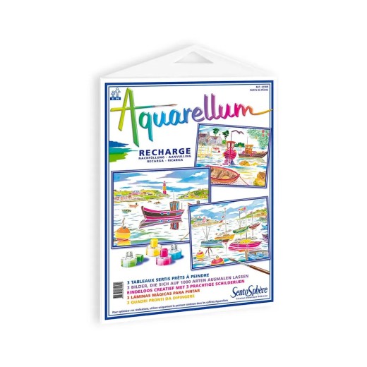 Aquarellum Gross Nachfüllpackung: Fischerhäfen