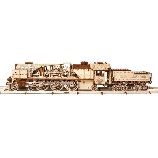 Ugears V-Express Steam Train with Tender 538 pcs