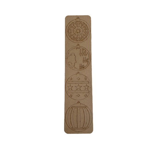 Palline di Natale in Legno Babbo Natale Set 2