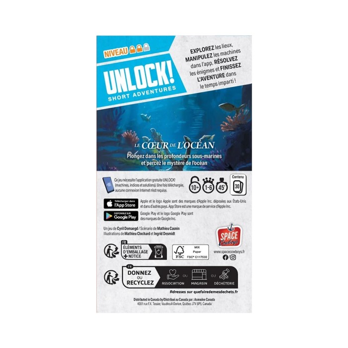 Unlock! Short Adventures 12: Le Cœur de l'Océan (FR Version)