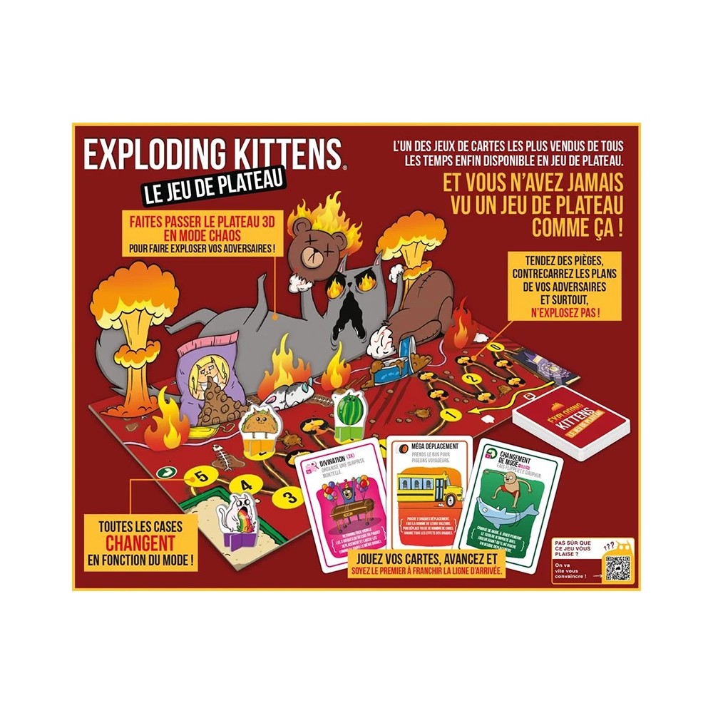 Exploding Kittens: Das Brettspiel (Französische Version)