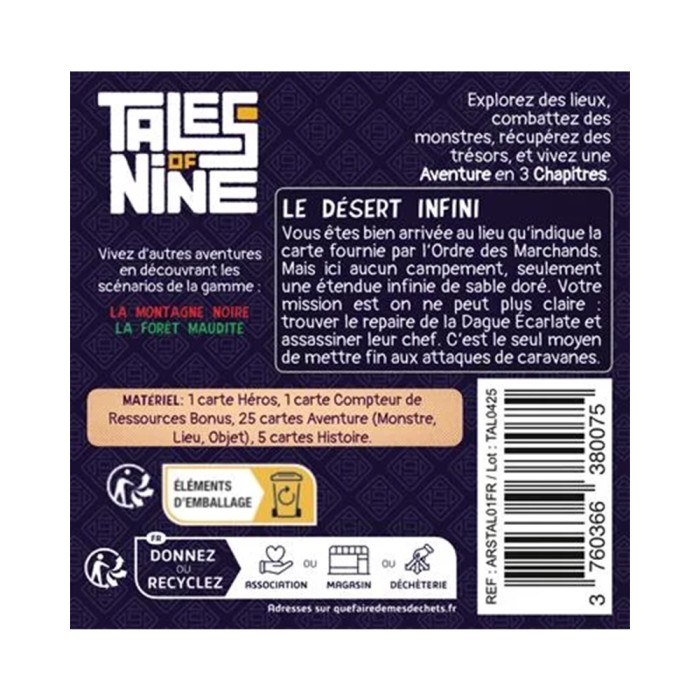 Tales of Nine 3: Le Désert Infini (Französische Version)