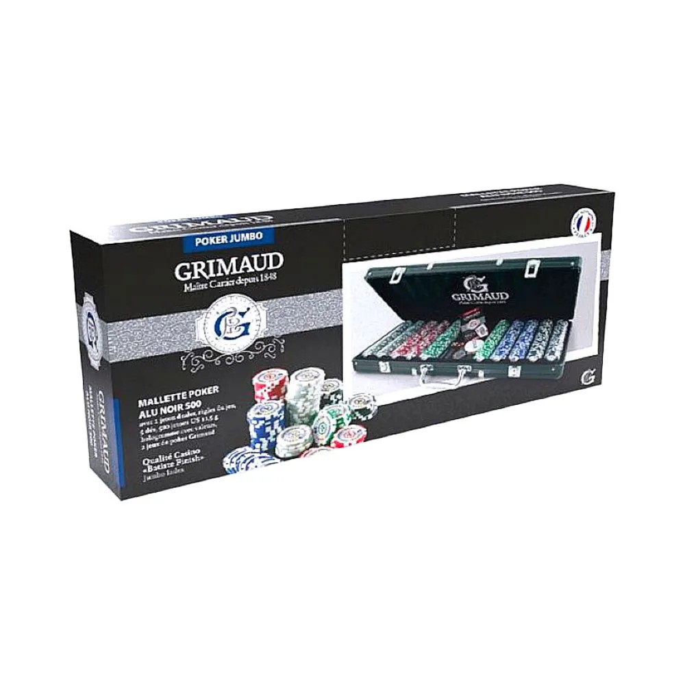 Mallette Poker Premium Grimaud (500 jetons)