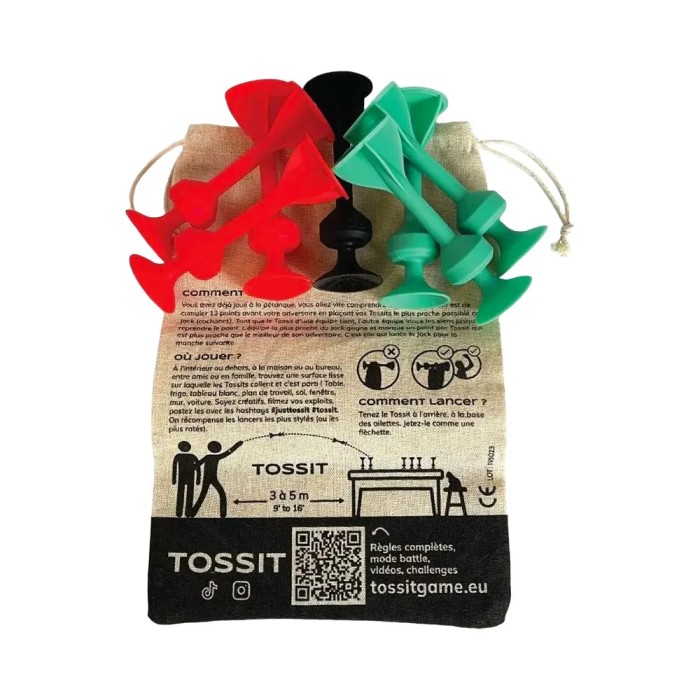 Tossit Rot-Cyan Spiel-Set (Französische Version)