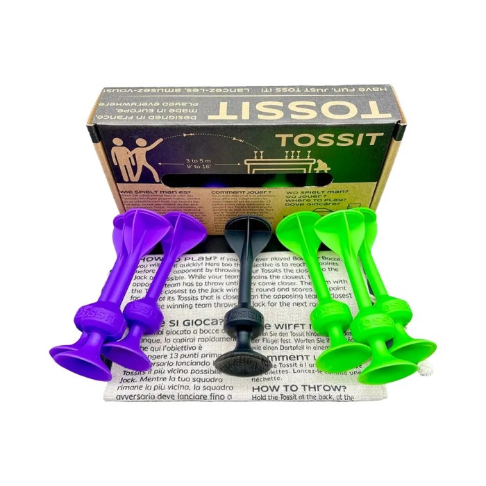 Tossit Violett-Grün Spiel-Set (Französische Version)