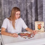 Holzpuzzle für Kinder: Eichhörnchen (118 Teile)
