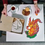 Holzpuzzle für Kinder: Eichhörnchen (118 Teile)
