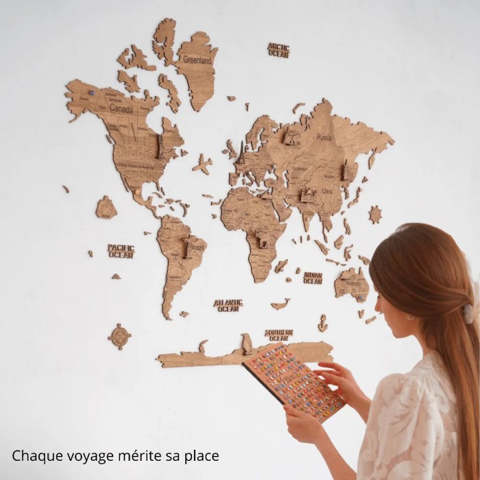 Carte du Monde 2D M (70x100 cm)
