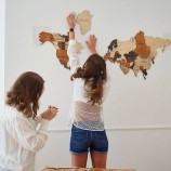 Carte du Monde 3D Multicolor XL (120x200 cm)