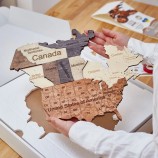 Carte du Monde 3D Multicolor XL (120x200 cm)