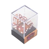 5er-Set W6 Würfel: Brown Pearl