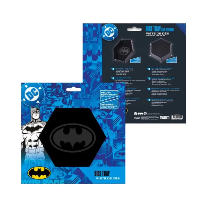Batman Leder- & Samt-Würfelteller (19x19cm)