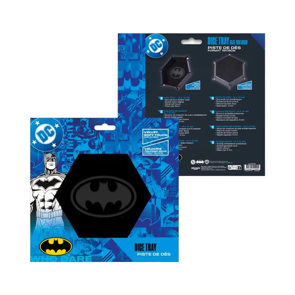 Batman Leder- & Samt-Würfelteller (19x19cm)