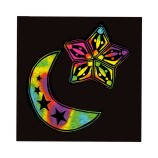 Scratch Art : 125 Mini Feuilles Arc-en-Ciel