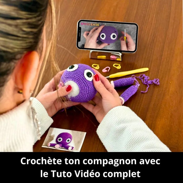 Häkelset Coraline der Krake