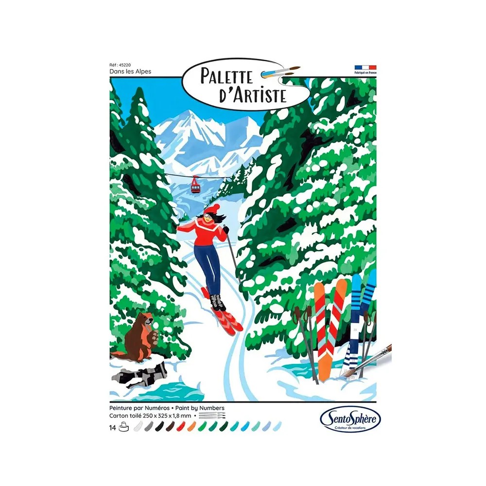 Künstlerpalette: In den Alpen