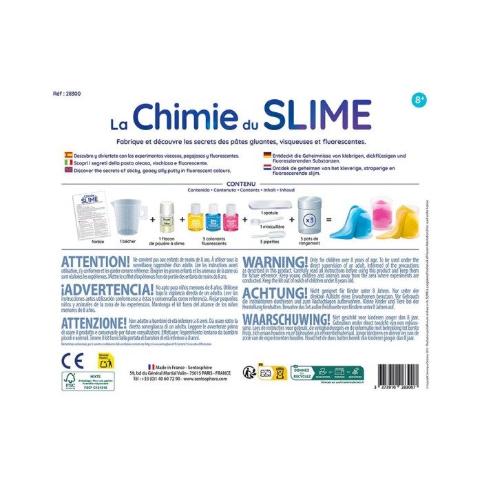 Leuchtende Schleim-Chemie Nachfüllpackung