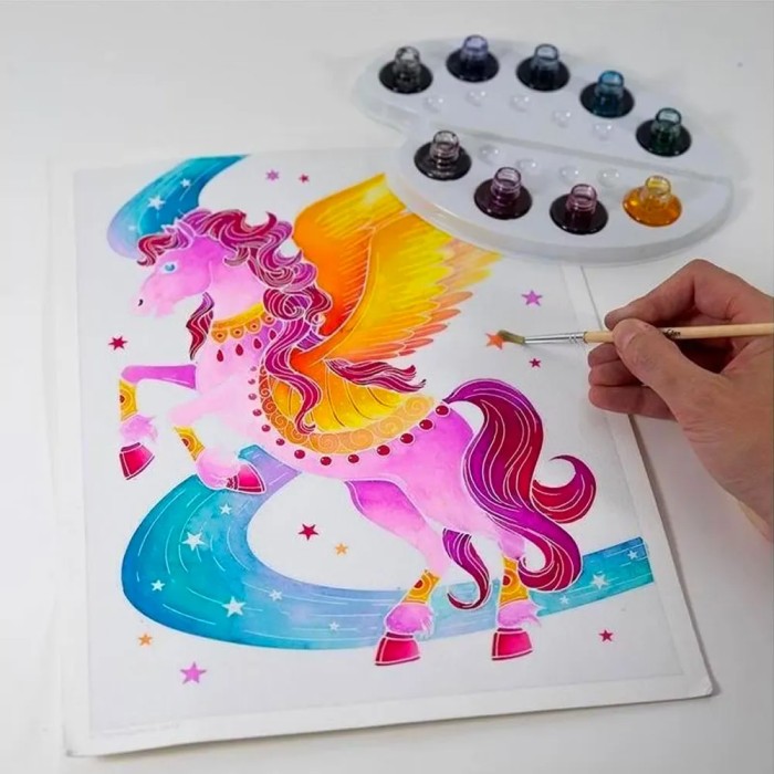 Aquarellum Gross: Einhörner & Pegasi