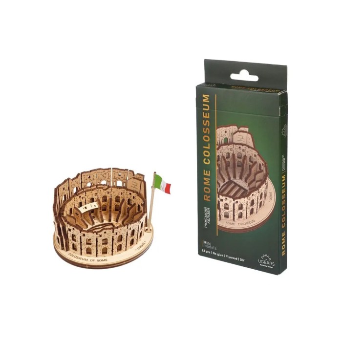 Ugears Römisches Kolosseum 63 Teile 3D-Holzpuzzle