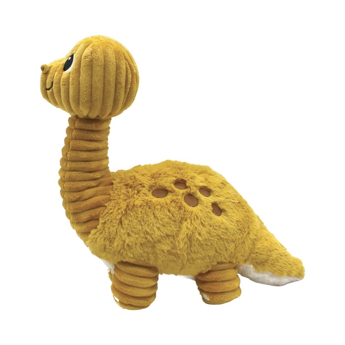 Diplodocus Plush Mum & Baby Mustard
