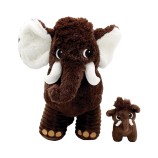Mammoth Plush Dad & Baby Chocolate