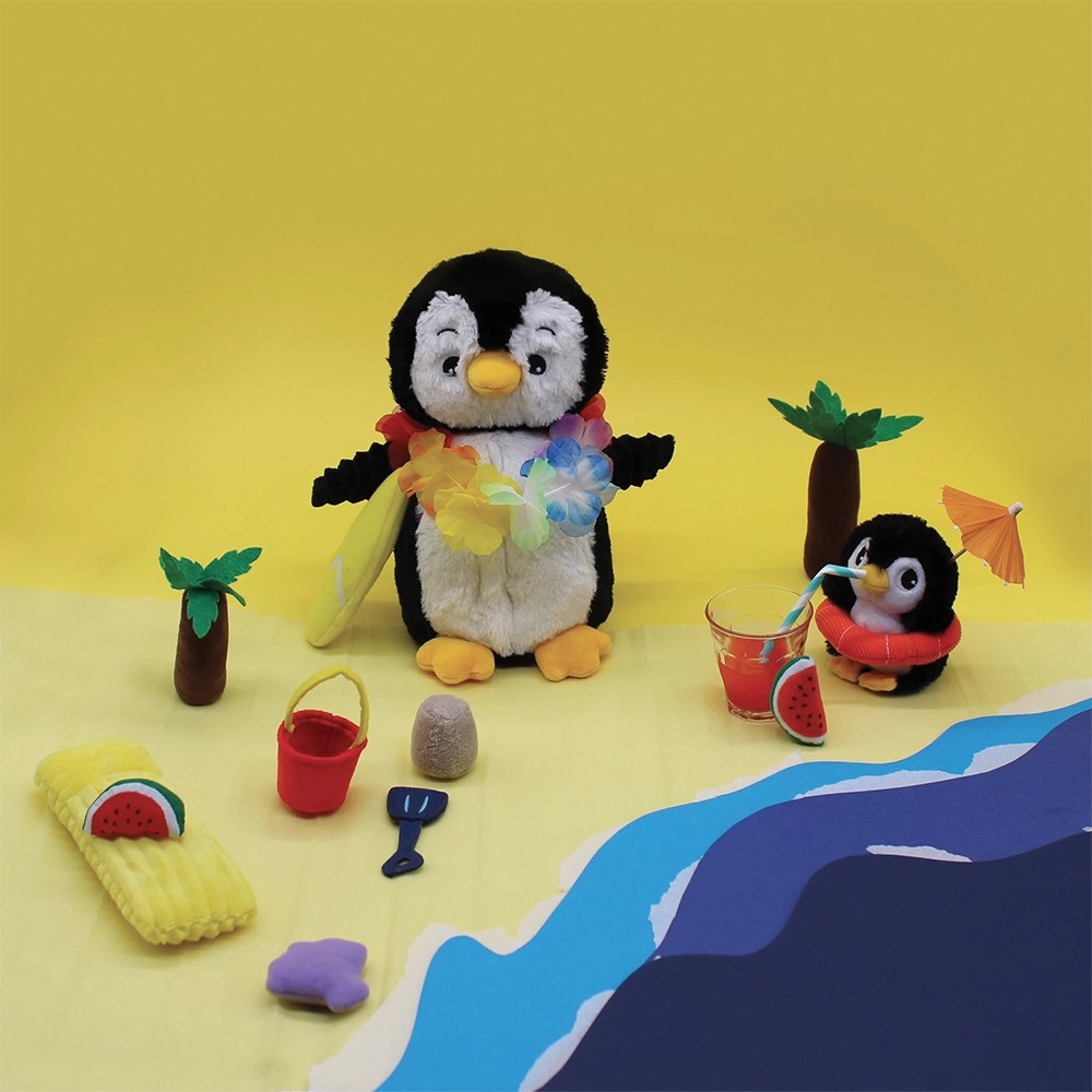Iglou the Penguin Plush Mum & Baby Black