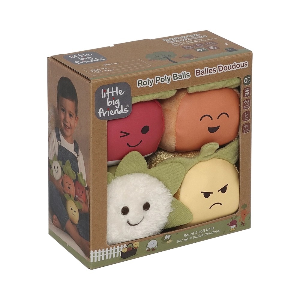 Les DooBalls Set de 4 Balles Doudous Potager