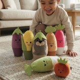 Fabric Bowling Set Veggie Garden