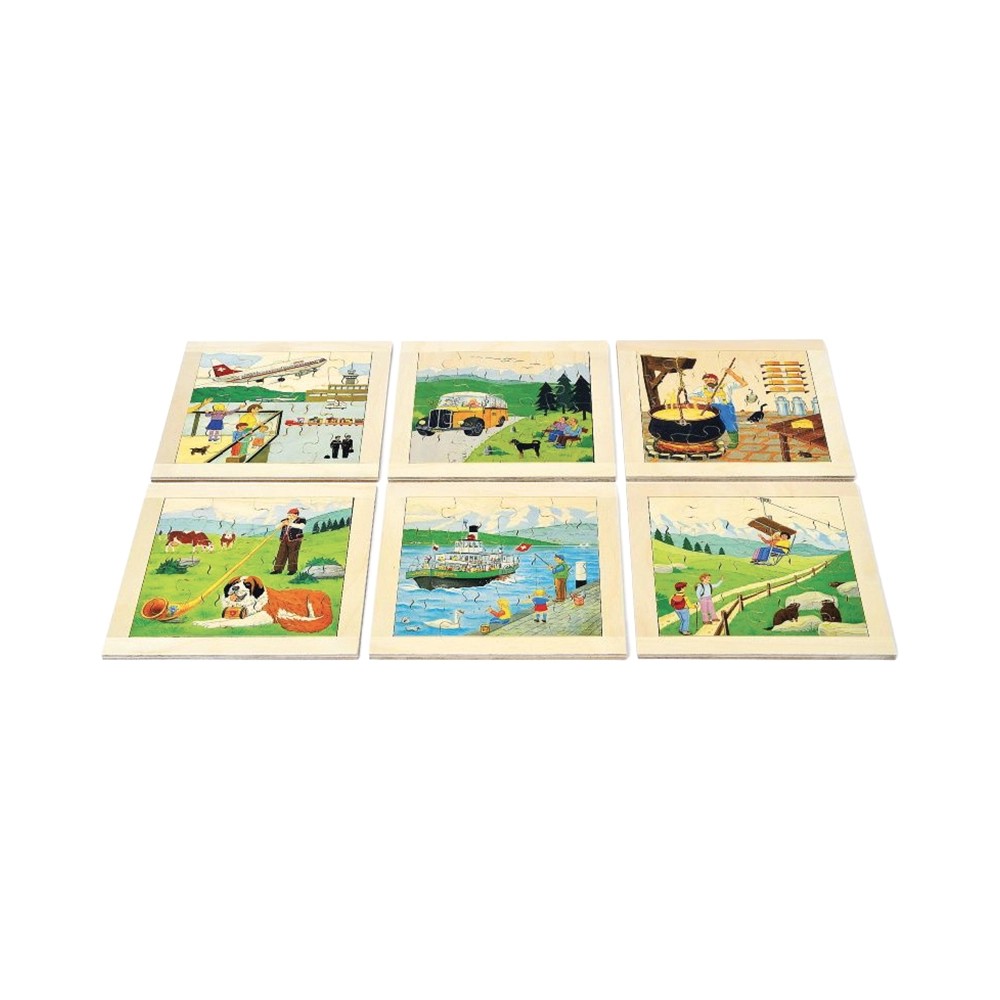 16 Pz Puzzle Cubi Svizzera 35mm
