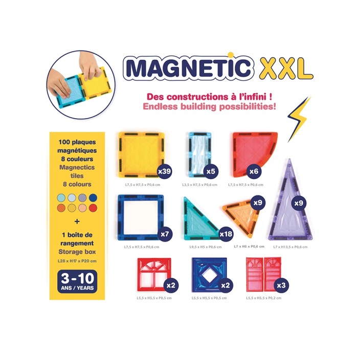 Magnetic Box XXL 100 Pcs