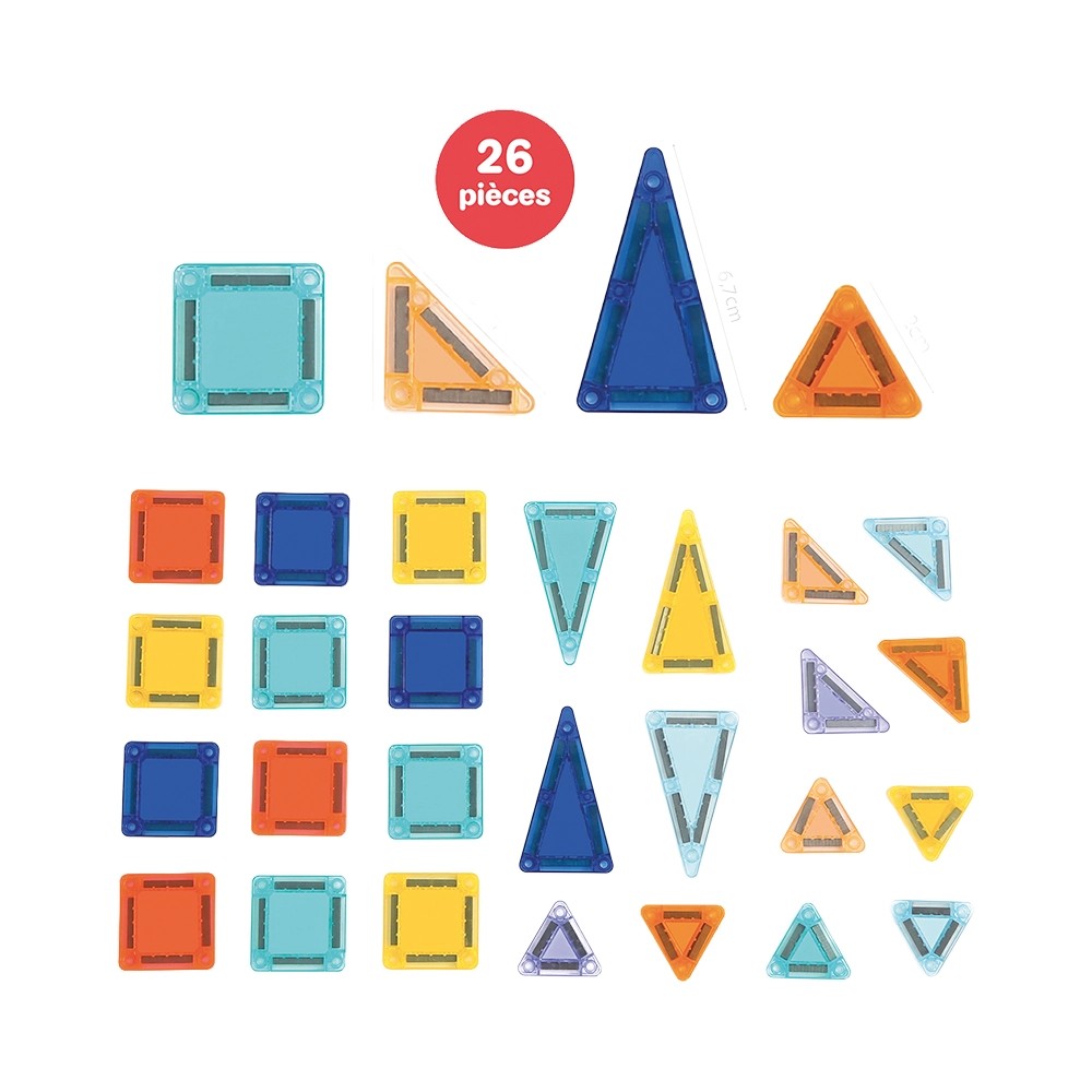 Magnetic Mini - 26 Tuiles Multicolores