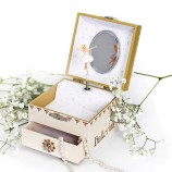 Spieluhr Würfel Ballerina Beige Fluoreszierend