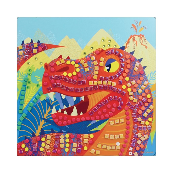 Stick'n Fun L Mosaik-Set Dinosaurier