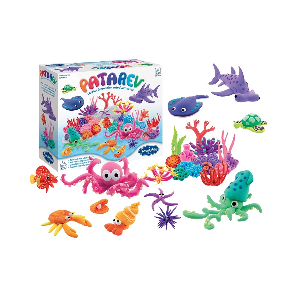 Coffret de pâte à modeler Patarev thème Fonds Marins Sentosphère
