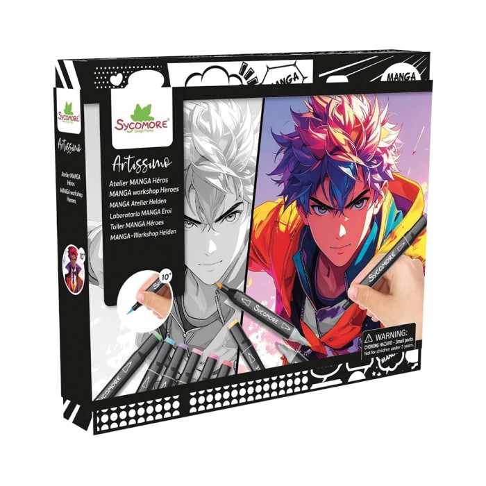 Manga L Layout and Markers Heroes and Robots