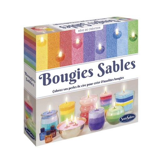 Coffret créatif de bougies en sable coloré Sentosphère