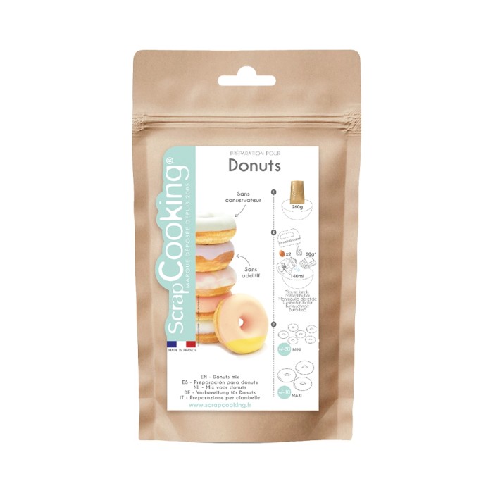 Préparation pâtissière pour mini donuts maison Scrapcooking 270g