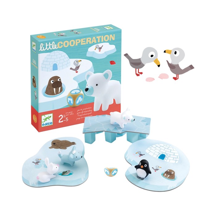 Jeu de société coopératif Little Coopération Djeco pour tout-petits