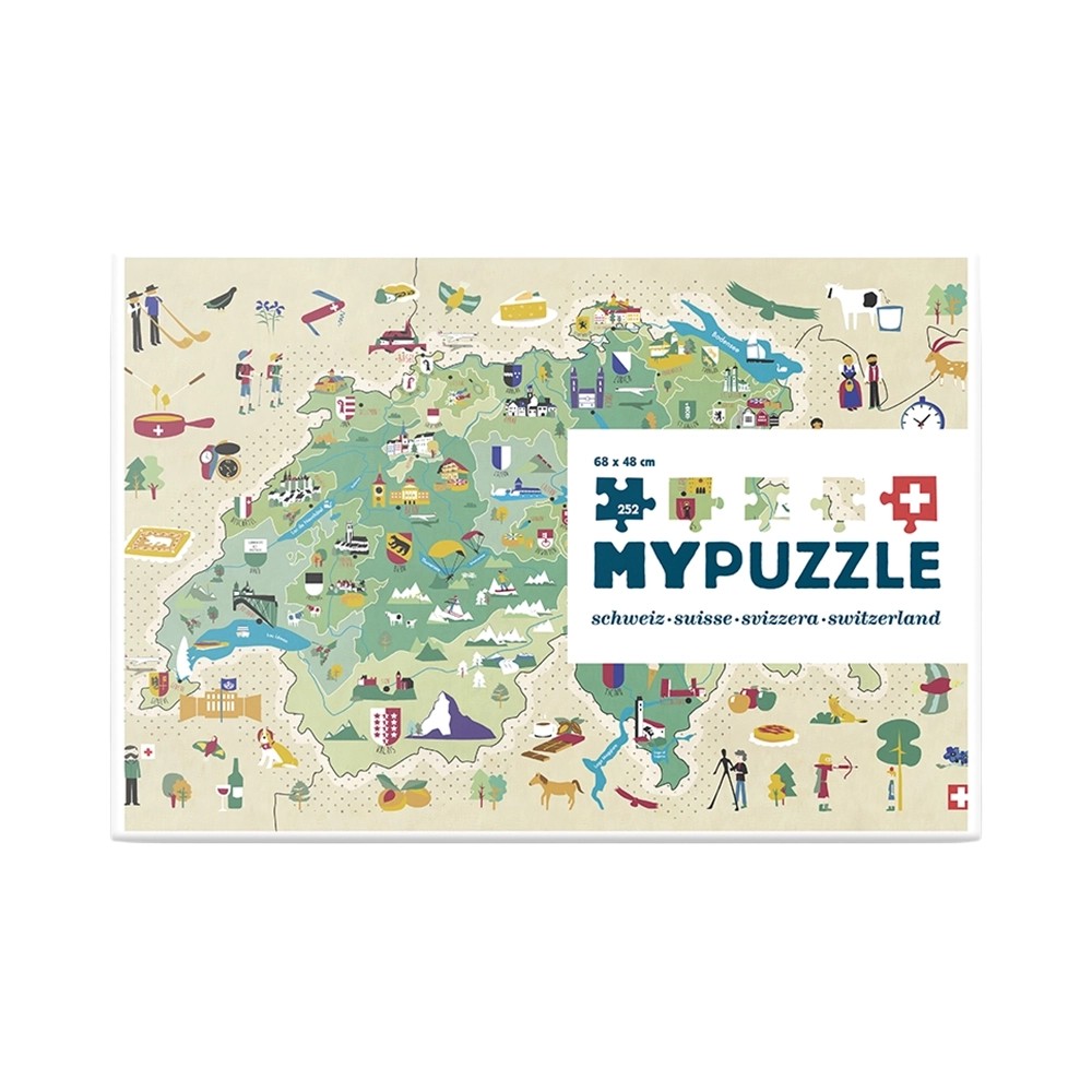 MyPuzzle 252 pcs Switzerland Map