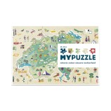 MyPuzzle 252 Teile Schweiz Karte