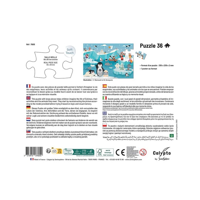 Kinderpuzzle 36 Teile Die Eskimos