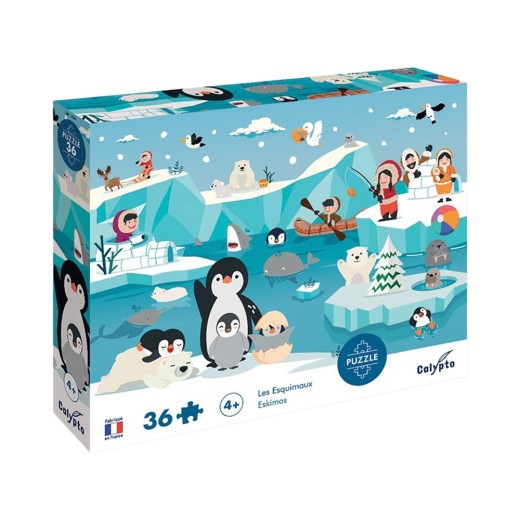 Puzzle 36pcs Enfants Les Esquimaux